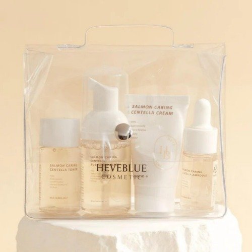 Producto - HEVEBLUE Salmon Caring Centella Special Travel Kit Bag