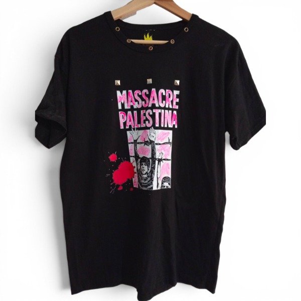 Producto - Remera Custom Massacre Palestina (L)