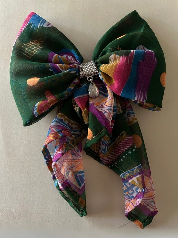 Producto - Moño C Hebilla Verde