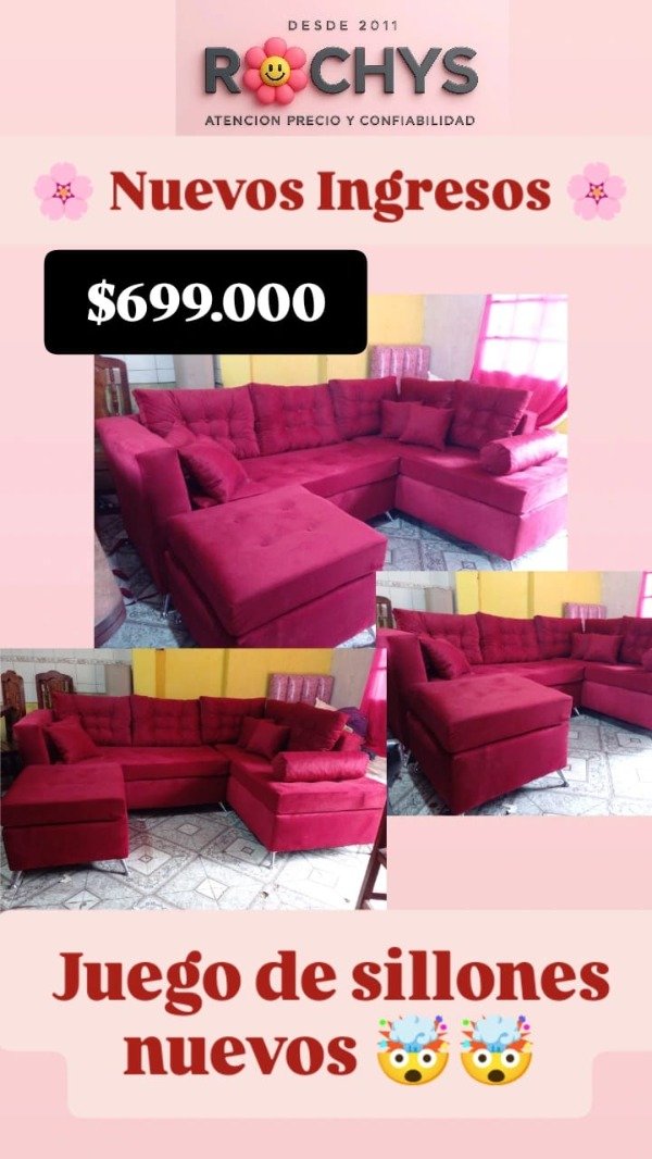 Producto - SILLON ESQUINERO COMPLETO NUEVO COLOR A ELECCION