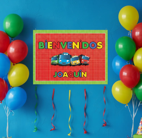 Producto - Kit Imprimible Tayo El Pequeño Autobús Editable