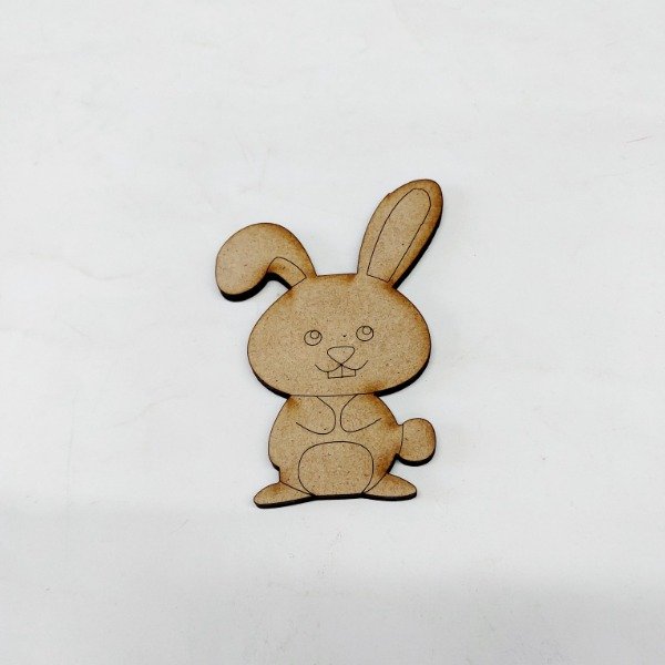 Producto - Conejito de Pascuas Dientito para pintar MDF 8 cm