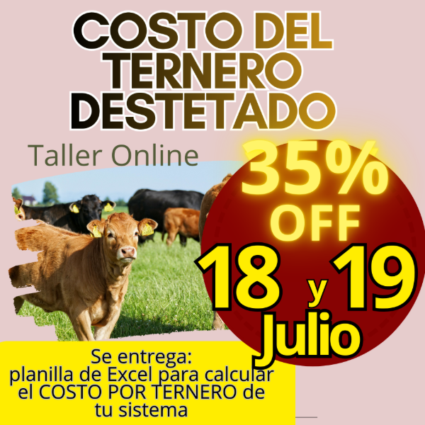 Producto - Taller Online: Costo del Ternero