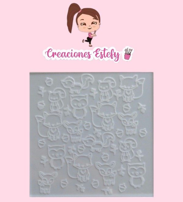 Producto - Placa Texturadora Acrílica Bosque
