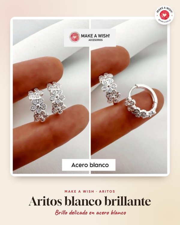 Producto - Aritos blanco brillante - 0