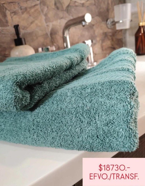 Producto - SET DE TOALLA Y TOALLON - VERDE