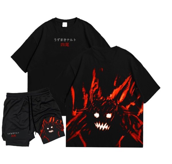 Producto - Remera Oversize + Short (Naruto) - 2