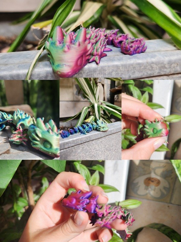 Producto - Mini dragón Articulado Multicolor