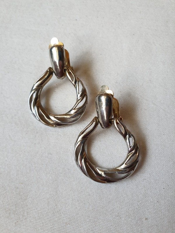 Producto - Aros Clips Door Knockers Hojitas Caladas