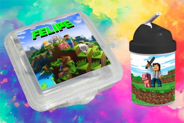 Producto - Plantilla para Set de Jardín y Mochilas FullPrint Minecraft - 1