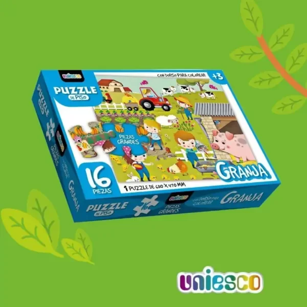 Producto - Rompecabezas de Piso con Dorso para Colorear GRANJA - 2