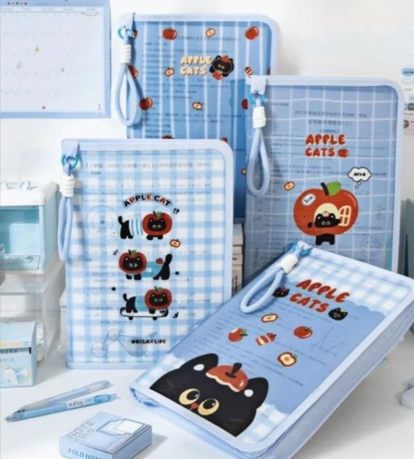 Producto - Carpeta A4 Apple cat con cierre