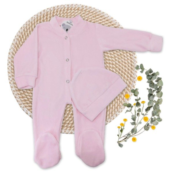 Producto - Enterito Con Pié Plush / Rosa