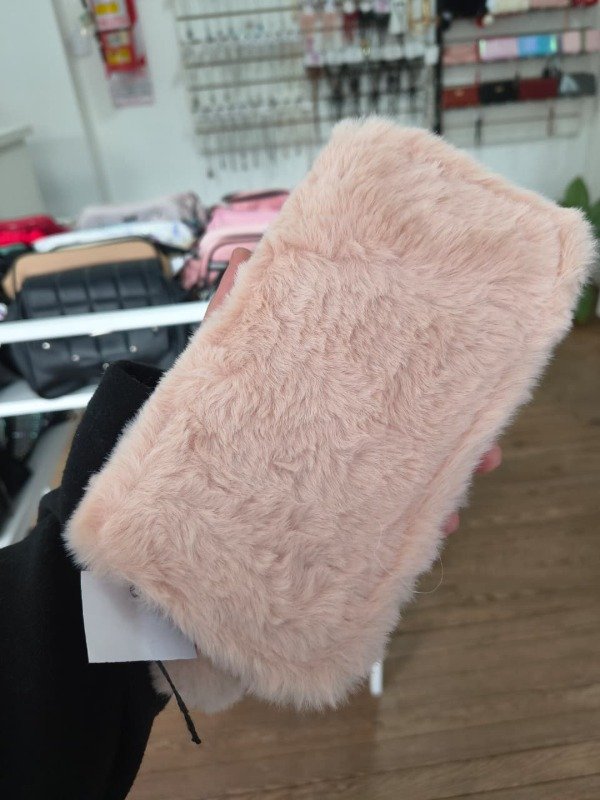 Producto - Billetera peluche rosa