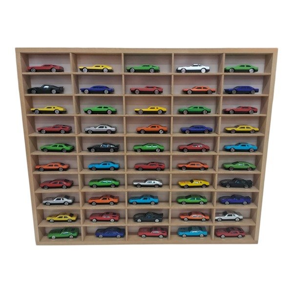 Producto - Repisa Hot Whells 50 Autos Con fondo Blanco