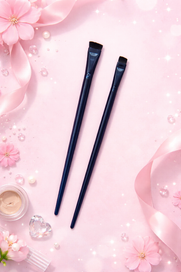 Producto - Pincel biselado profesional para cejas (set x2)