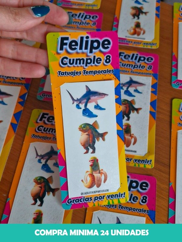 Producto - TRIO VERTICAL TATUAJES TEMPORALES