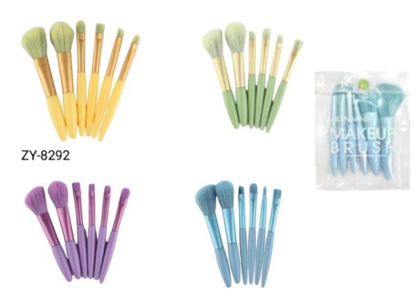 Producto - SET BROCHAS MAKEUP BRUSH X6 de CITY GIRL