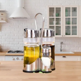 Producto - Set x 4 Aceitera - Vinagrera - Salero y Pimentero