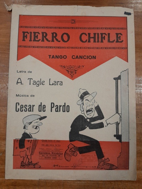 Producto - Fierro chifle Tango Partitura - Lara Pardo