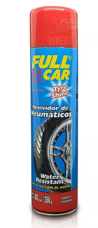 Producto - SILICONA EN AEROSOL FULL CAR TIRE SHINE EFECTO HUMEDO