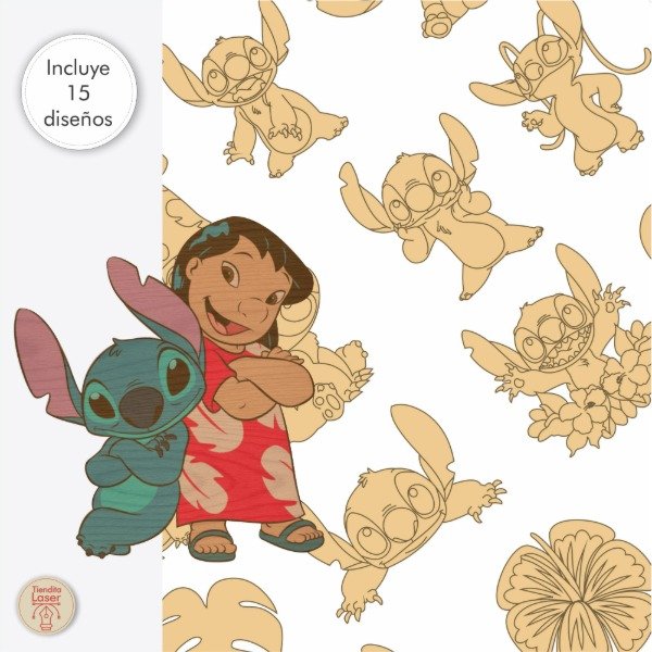 Producto - Lilo y Stitch - Vectores para corte láser
