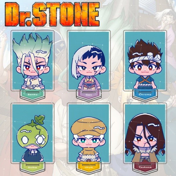 Producto - Dr Stone Chibis cute Standees