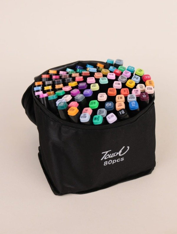 Producto - Estuche x80 marcadores doble punta touch