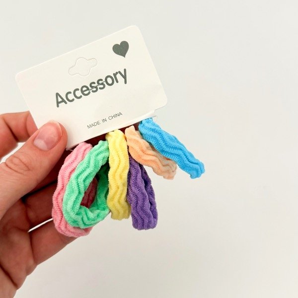 Producto - Gomitas de pelo pastel x6