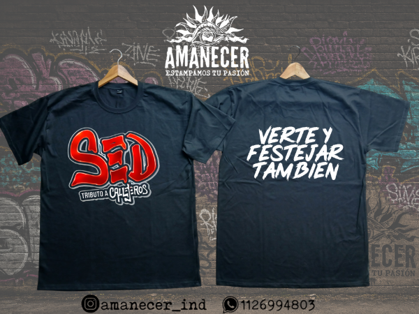 Producto - Remera SED Tributo a Callejeros