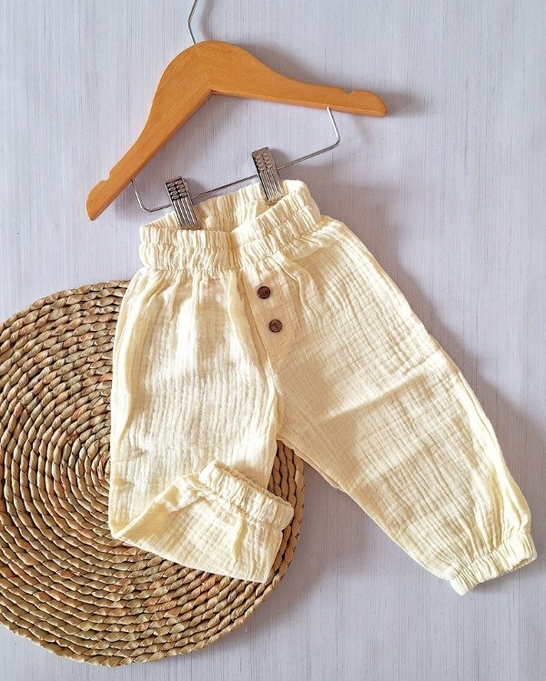 Producto - Pantalón Cotton Amarillo Claro
