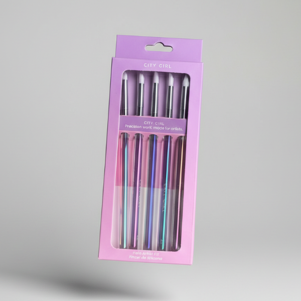 Producto - Set Pinceles SILICONA x5 pcs - City Girl