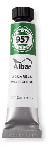 Producto - Acuarela profesional ALBA 10ml Verde Claro
