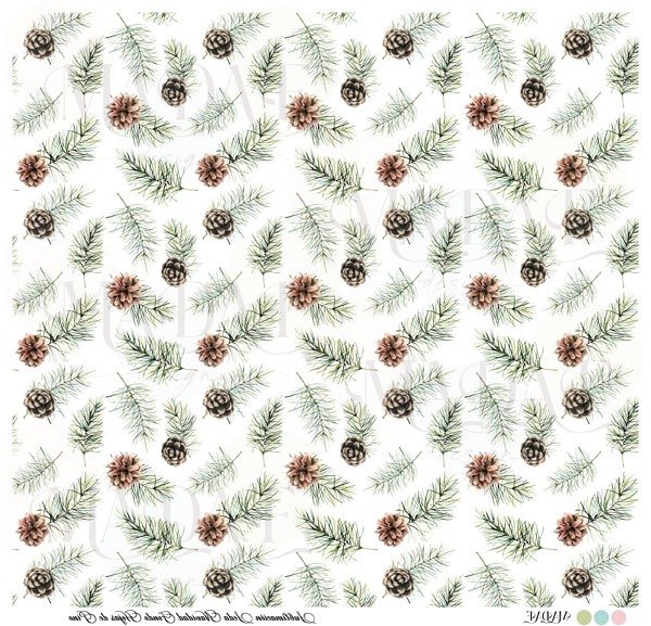 Producto - SUBLIMACIÓN FONDOS NAVIDAD HOJAS DE PINO