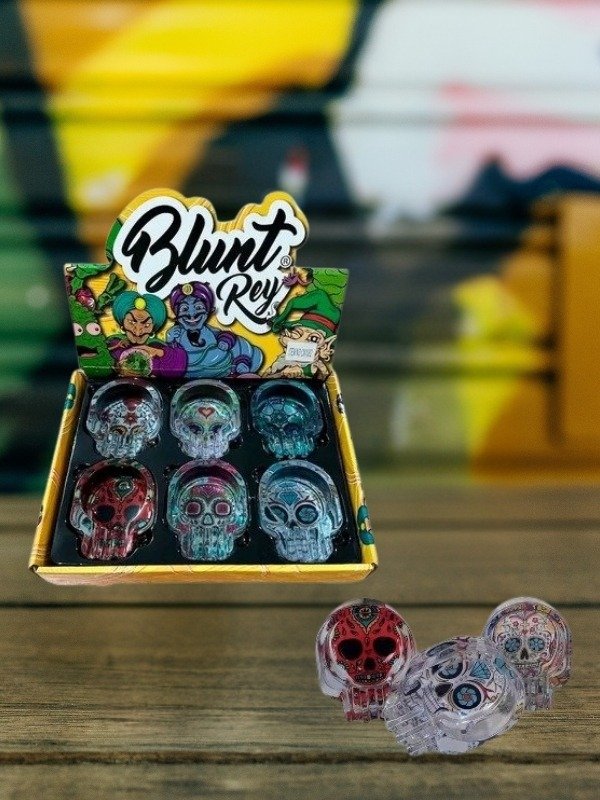 Producto - Cenicero Blunt Rey Calavera Vidrio