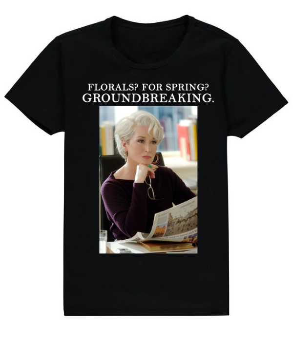 Producto - Remera El diablo viste a la moda florals