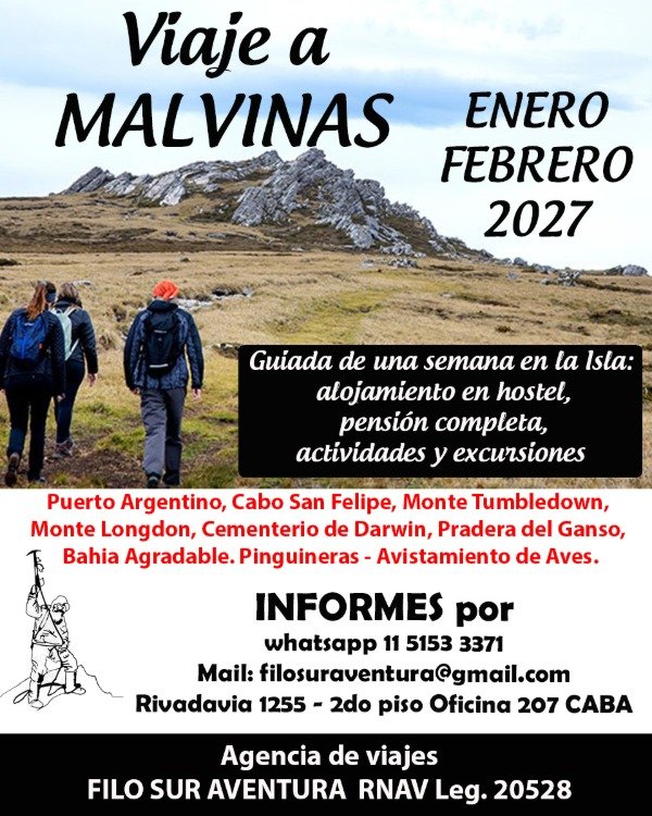 Producto - VIAJE A LAS ISLAS MALVINAS FEBRERO 2027