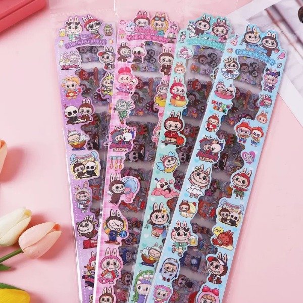 Producto - TIRA DE STICKERS LABUBU
