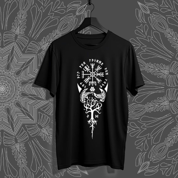 Producto - REMERA MITOLOGIA NORDICA 01 Vegvisir