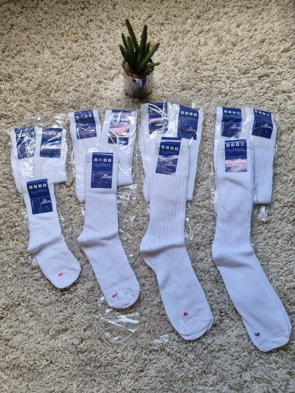 Producto - Medias Escolares de algodón - Via Atlantis Blancas (El precio es por docena)
