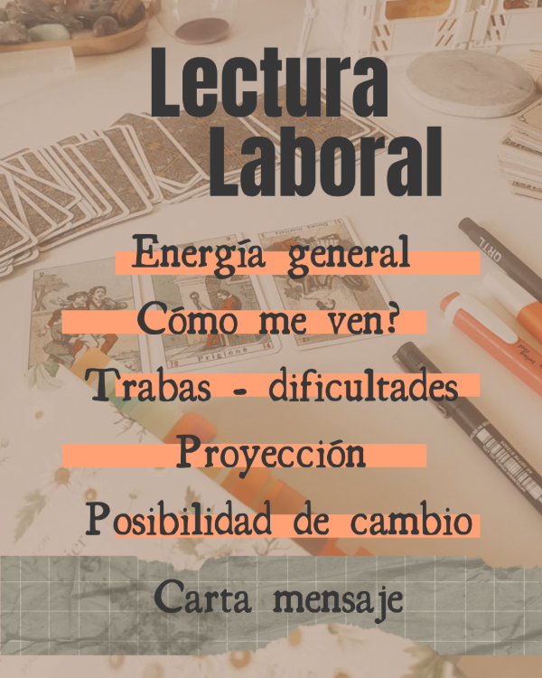 Producto - Tarot - lectura laboral