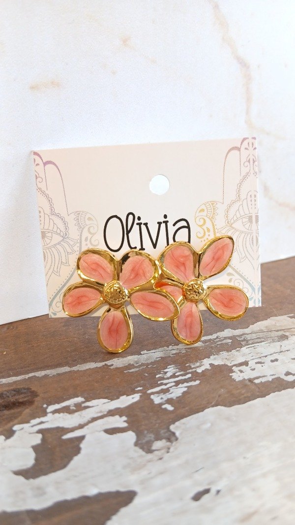 Producto - Aro flor gold coral