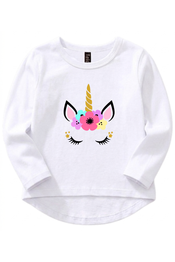 Producto - Camiseta Cara Unicornio Niña