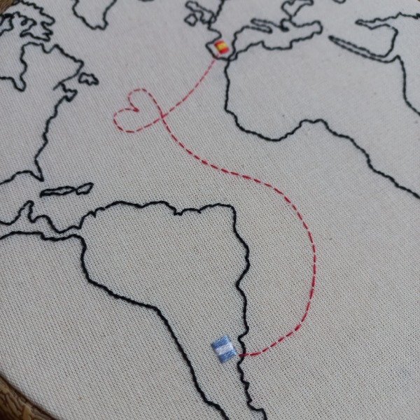 Producto - MAPA ARGENTINA Y ESPAÑA - 3