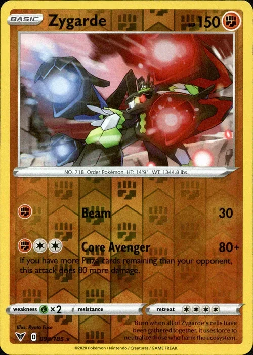 Producto - Zygarde - 093/185 - Vivid Voltage - Reverse Holo