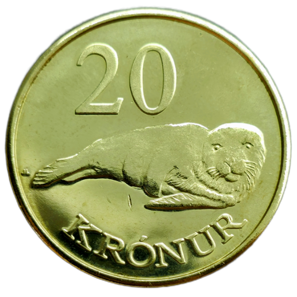 Producto - Islas Feroe 20 Krónur 2011 Foca gris N#28211 (11.000) Unc