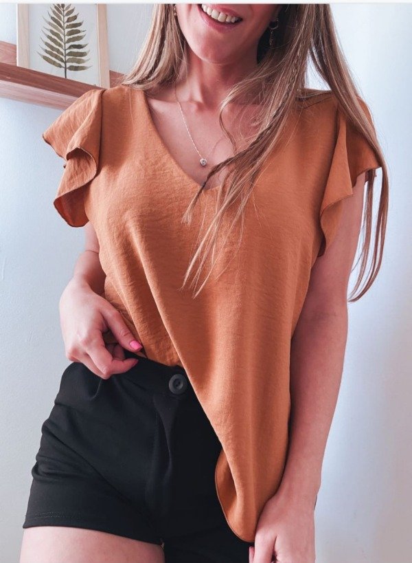 Producto - Blusa Lino con Volados