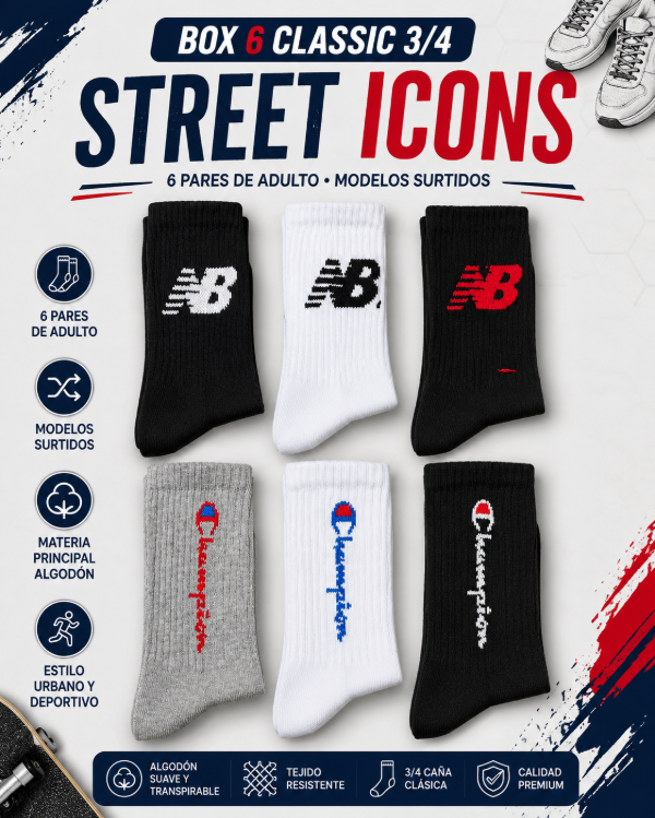 Producto - Pack x6 - STREET ICONS
