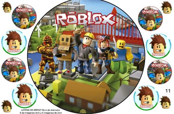 Producto - LAMINA ROBLOX 11 REDONDA