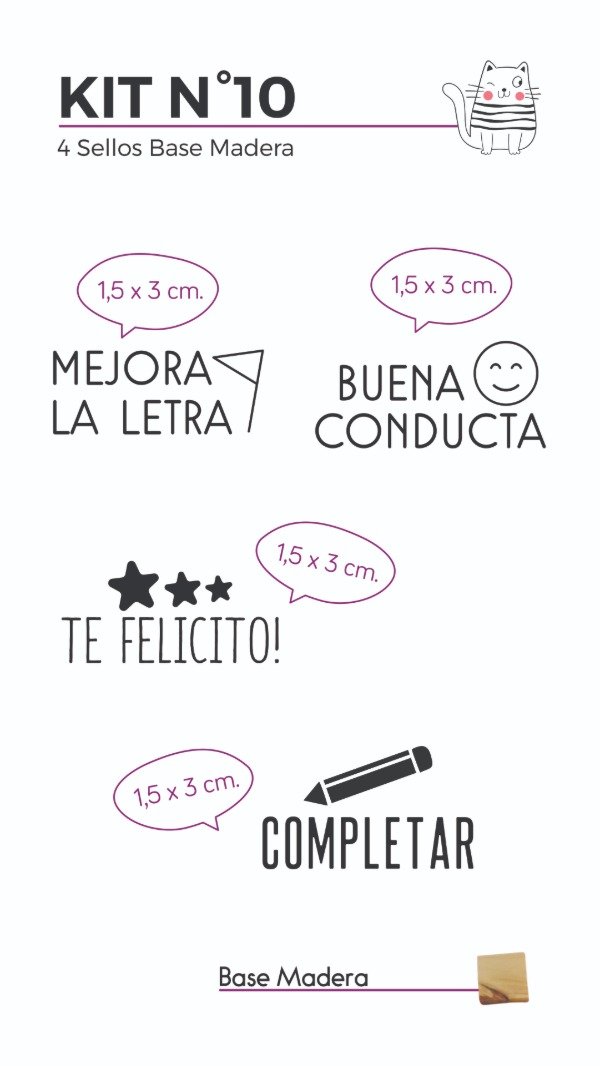 Producto - Sellos Kit 10 Docente